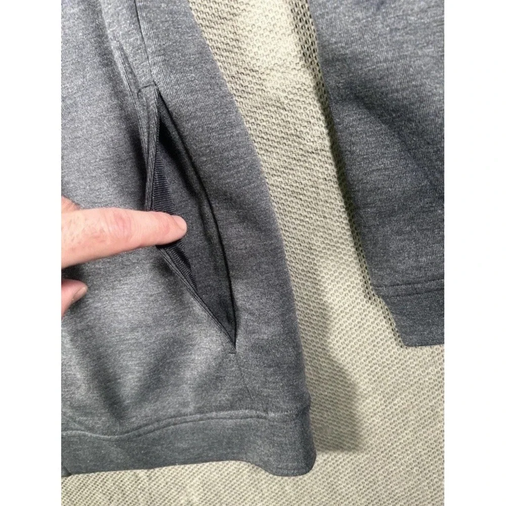 Adidas Elevated Mens Jacket Medium FULL Zip Golf Long Sleeve‎ Charcoal Black